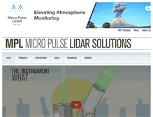 Tablet Screenshot of micropulselidar.com
